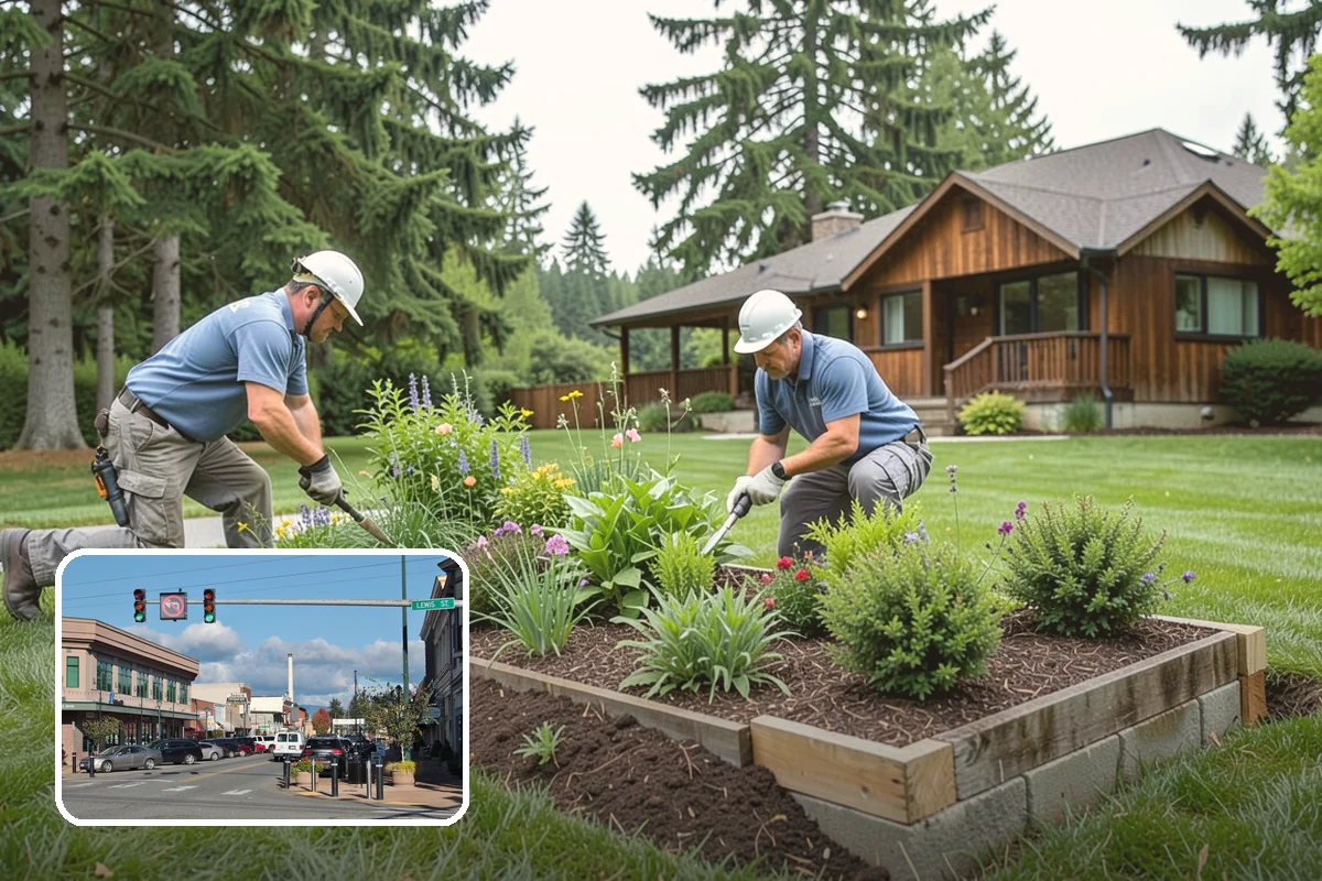 Concrete Block Retaining Wall in Monroe, Snohomish County, WA - Affordable per-square-foot cost compared to natural stone