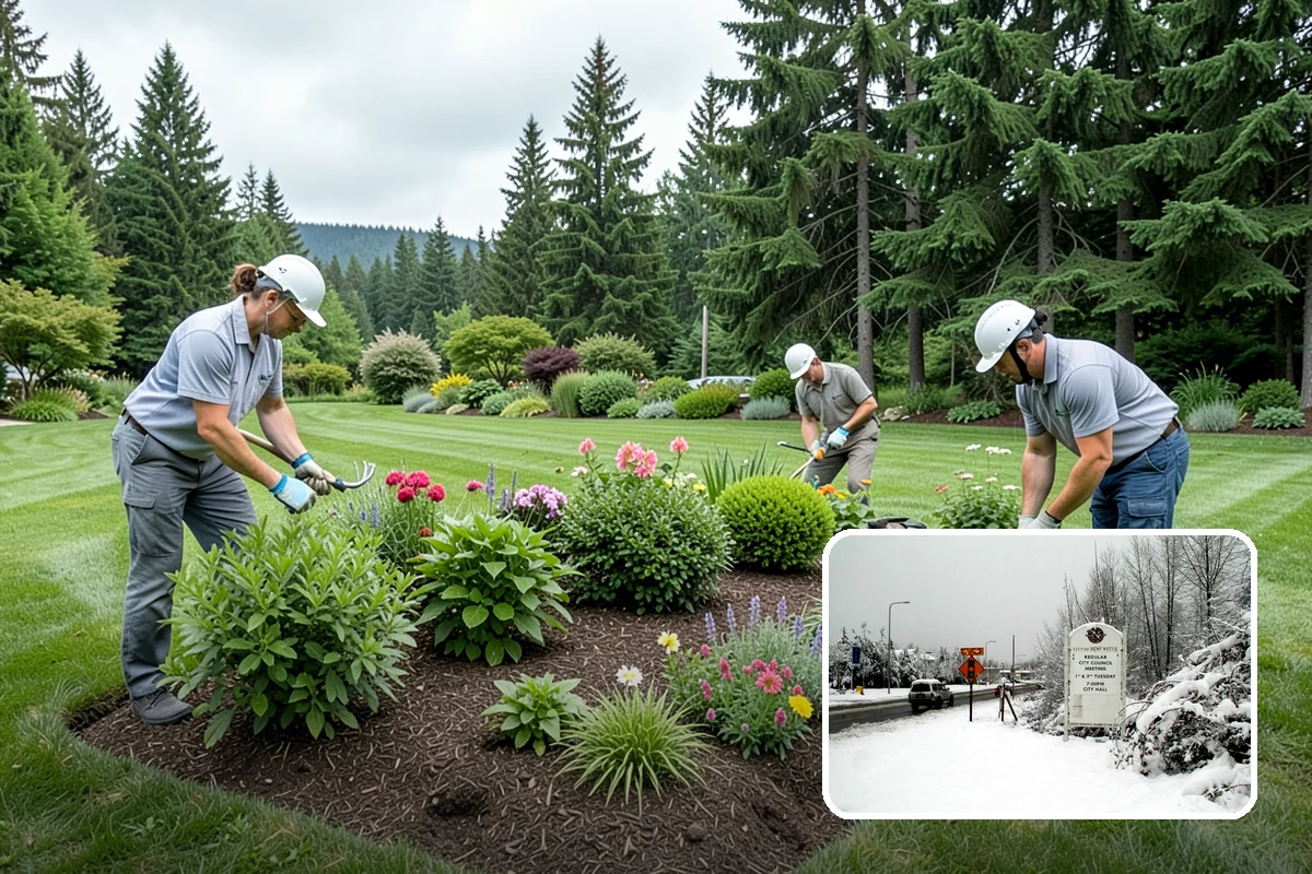 Concrete Block Retaining Wall in Newcastle, King County, WA - Affordable per-square-foot cost compared to natural stone