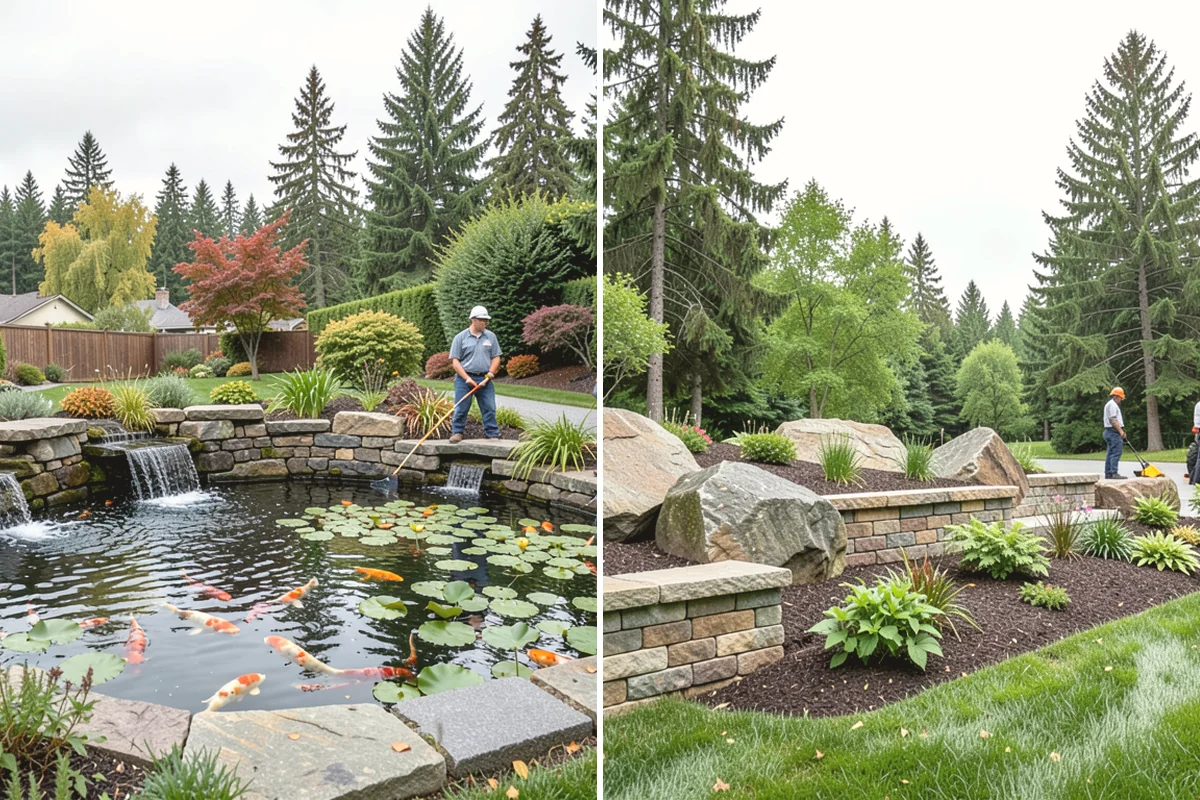 Concrete Block Retaining Wall in Ruston, Pierce County, WA - Excavate and grade the slope