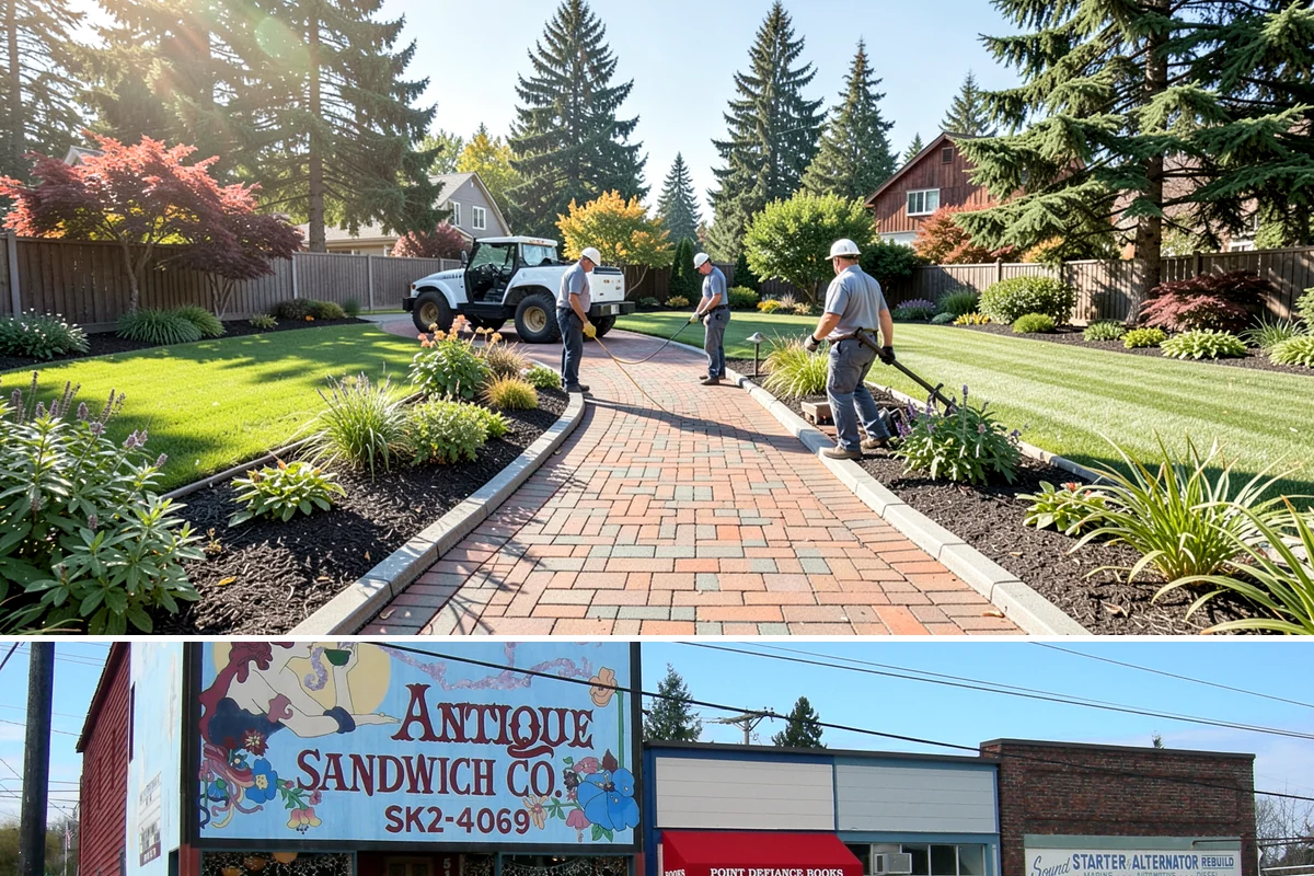 Concrete Block Retaining Wall in Ruston, Pierce County, WA - Best installed spring through early fall when drier soil compacts well, though our crews can build year-round in Western...