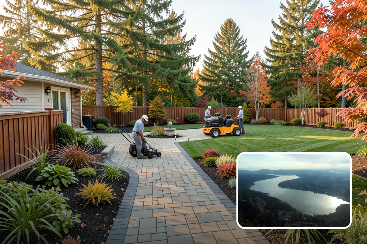 Concrete Block Retaining Wall in Sammamish, King County, WA - Affordable per-square-foot cost compared to natural stone