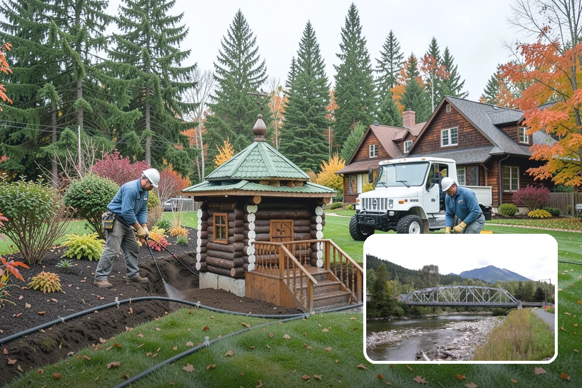 Concrete Block Retaining Wall in Skykomish, King County, WA - Affordable per-square-foot cost compared to natural stone