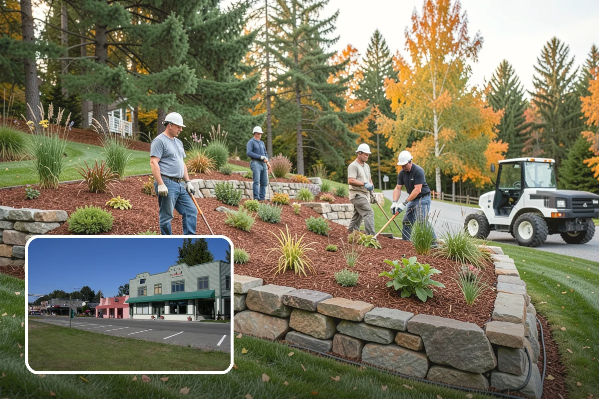 Concrete Block Retaining Wall in Snoqualmie, King County, WA - Affordable per-square-foot cost compared to natural stone