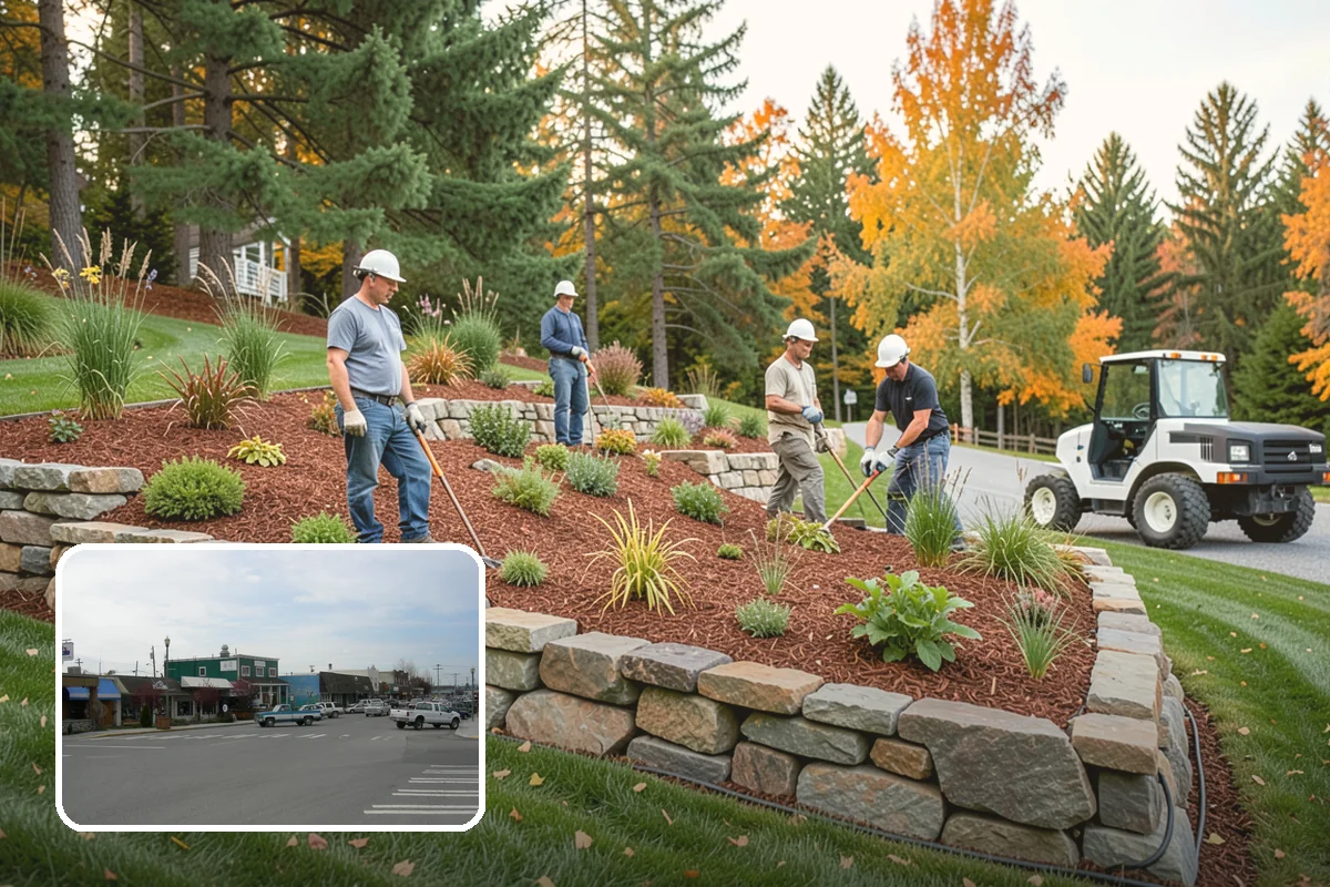 Concrete Block Retaining Wall in Stanwood, Snohomish County, WA - Affordable per-square-foot cost compared to natural stone