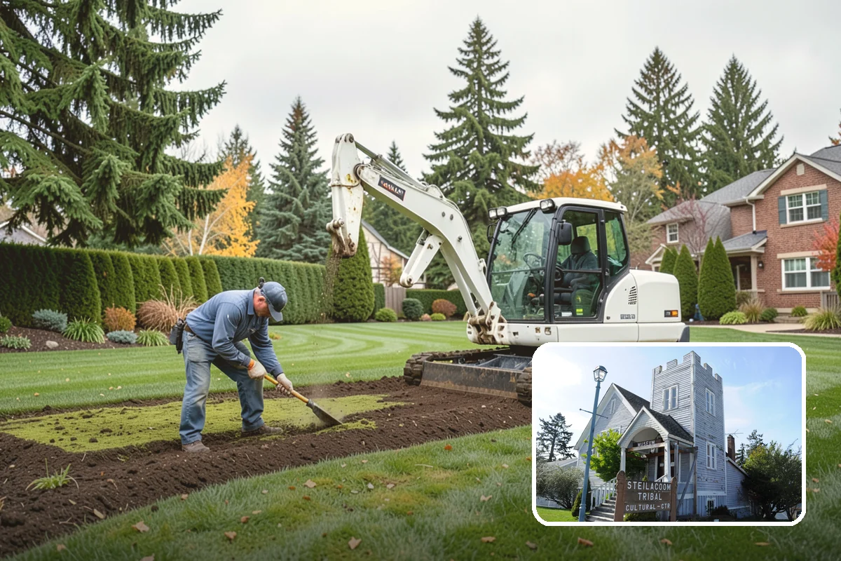 Concrete Block Retaining Wall in Steilacoom, Pierce County, WA - Affordable per-square-foot cost compared to natural stone