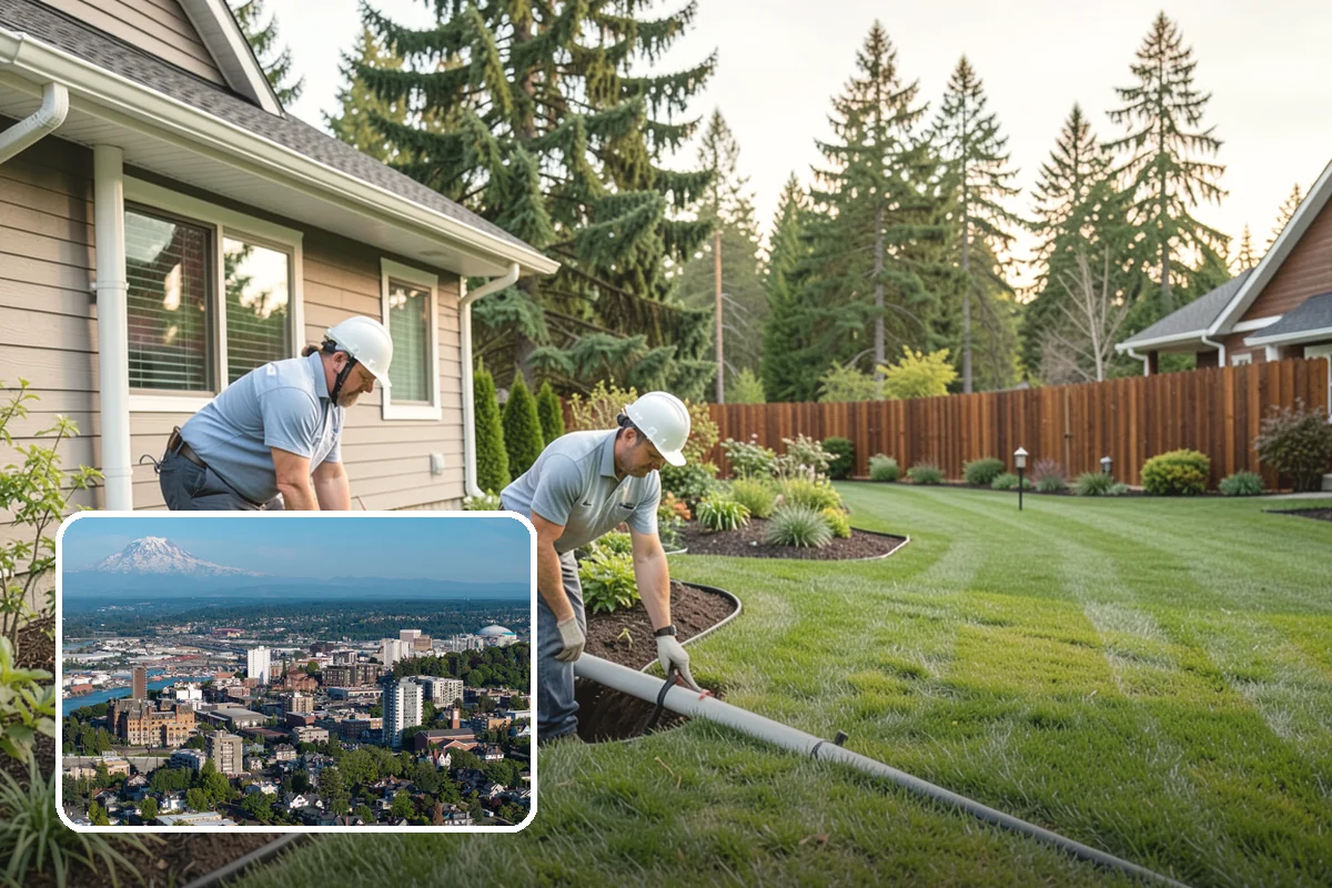 Concrete Block Retaining Wall in Tacoma, Pierce County, WA - Affordable per-square-foot cost compared to natural stone