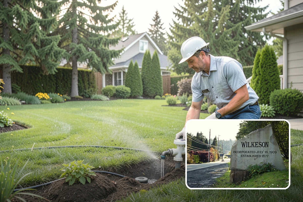 Concrete Block Retaining Wall in Wilkeson, Pierce County, WA - Affordable per-square-foot cost compared to natural stone