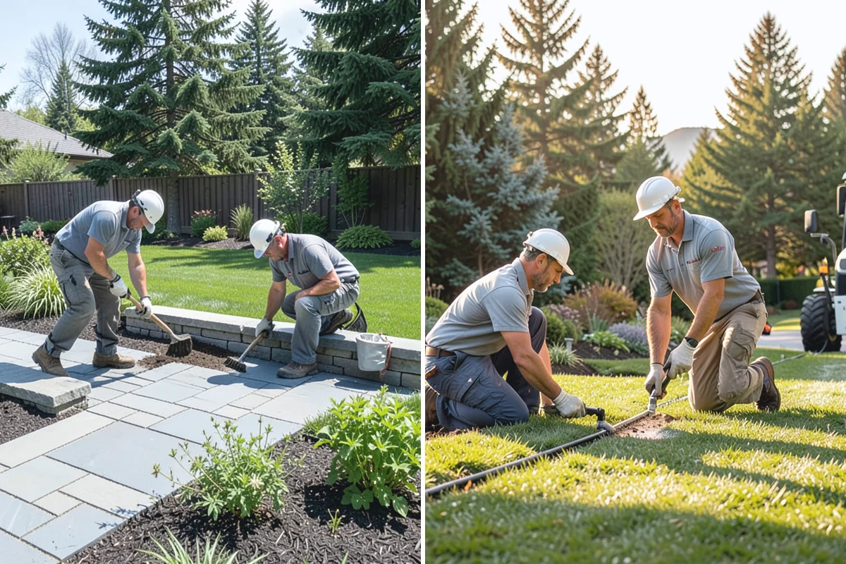 Concrete Block Retaining Wall in Wilkeson, Pierce County, WA - Excavate and grade the slope