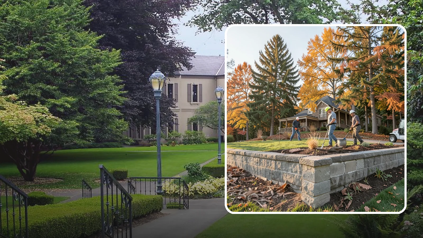 Concrete Block Retaining Wall in Woodinville, King County, WA - A durable, cost-effective retaining wall built from manufactured concrete blocks engineered to hold back sloped soil across...