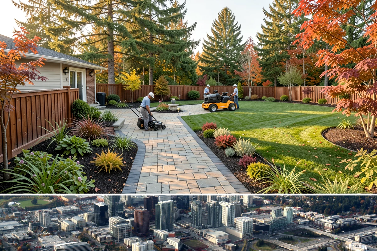 Concrete Driveway Installation in Bellevue, King County, WA - Plan pours for the warmer, drier months so the slab reaches full strength before winter freeze-thaw and traffic loads arrive.