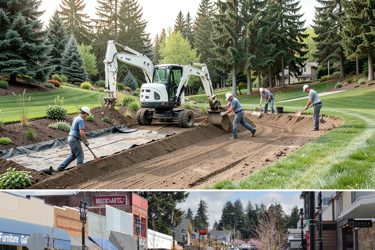 Concrete Driveway Installation in Bothell, King County, WA - Plan pours for the warmer, drier months so the slab reaches full strength before winter freeze-thaw and traffic loads arrive.