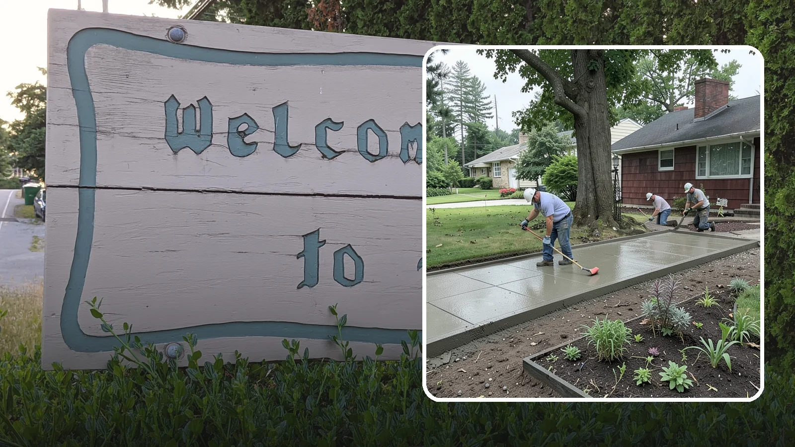 Concrete Driveway Installation in Brier, Snohomish County, WA - We install thick, reinforced concrete driveways engineered to carry vehicle loads over the region's soft, saturated soils.