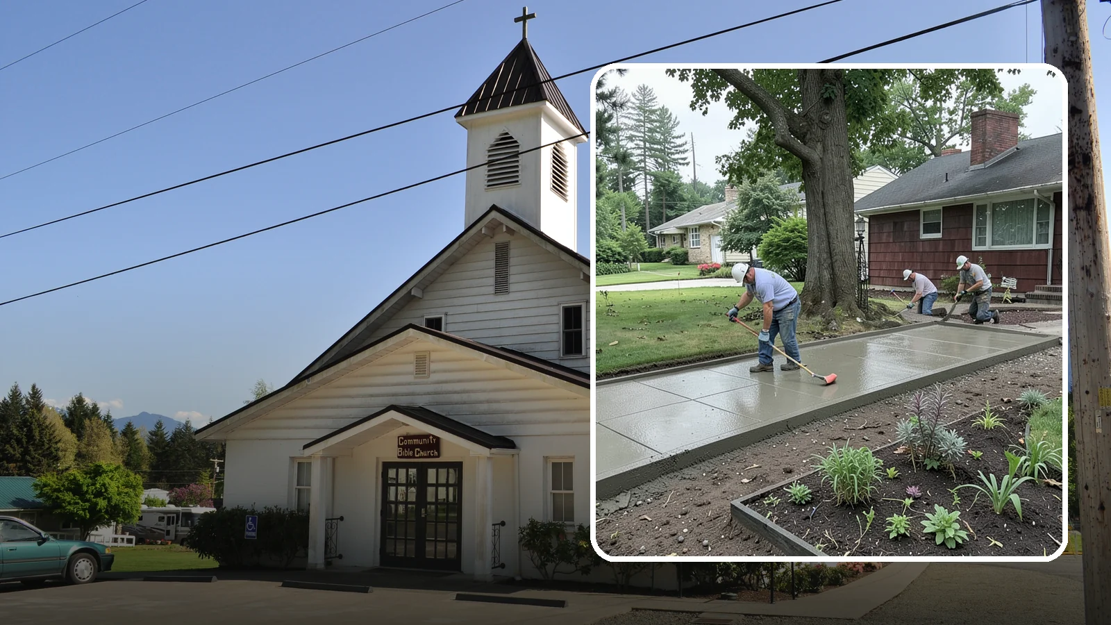Concrete Driveway Installation in Concrete, Skagit County, WA - We install thick, reinforced concrete driveways engineered to carry vehicle loads over the region's soft, saturated soils.