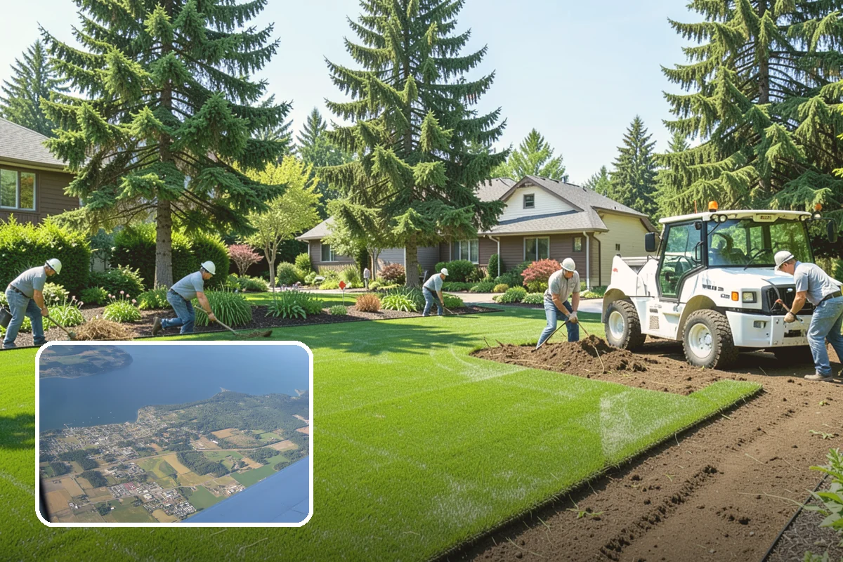 Concrete Driveway Installation in Coupeville, Island County, WA - Increased slab thickness supports vehicle and truck loads