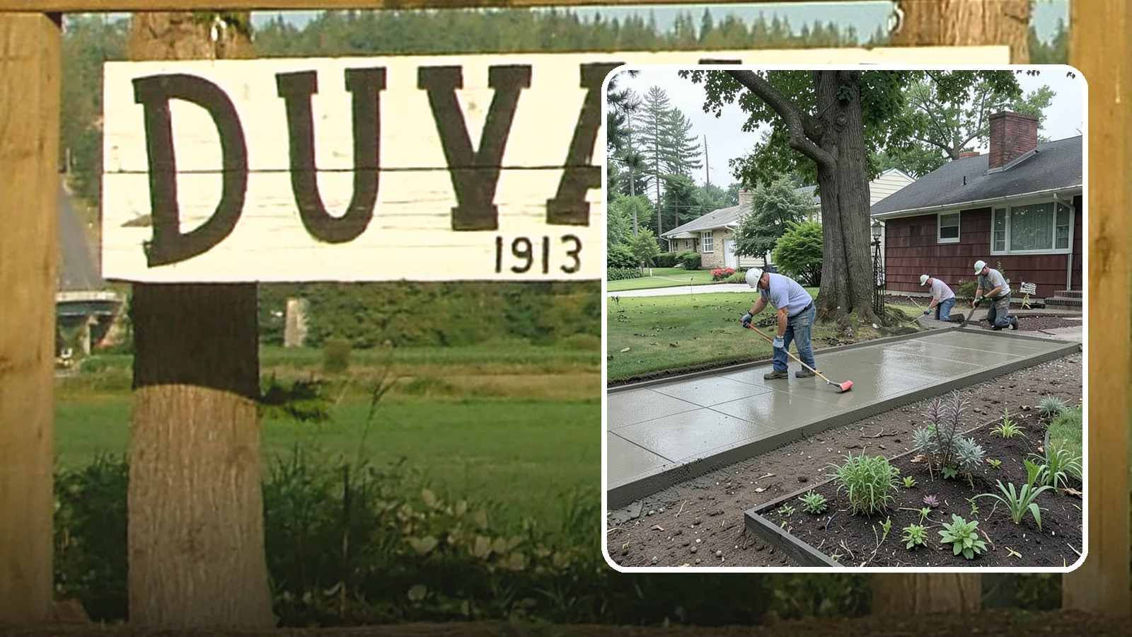 Concrete Driveway Installation in Duvall, King County, WA - We install thick, reinforced concrete driveways engineered to carry vehicle loads over the region's soft, saturated soils.