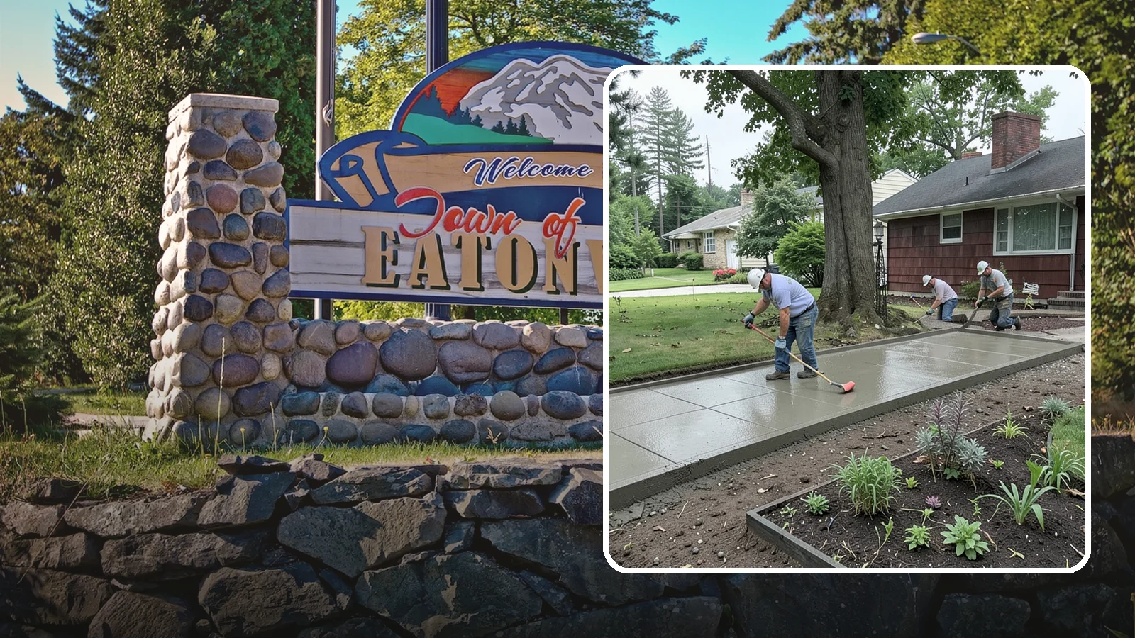 Concrete Driveway Installation in Eatonville, Pierce County, WA - We install thick, reinforced concrete driveways engineered to carry vehicle loads over the region's soft, saturated soils.