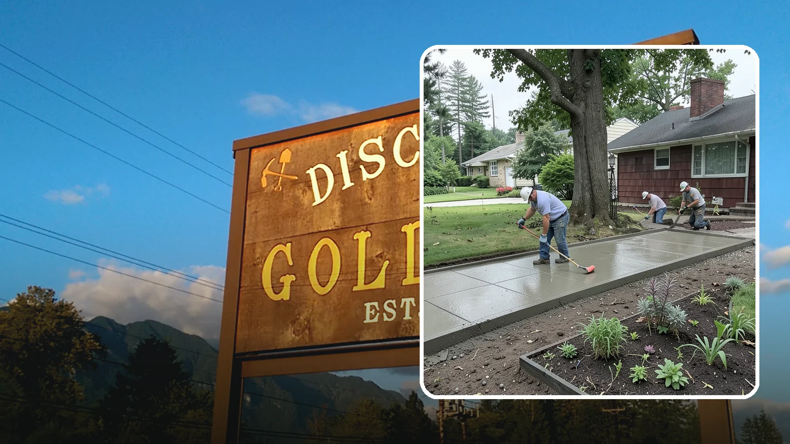Concrete Driveway Installation in Gold Bar, Snohomish County, WA - We install thick, reinforced concrete driveways engineered to carry vehicle loads over the region's soft, saturated soils.