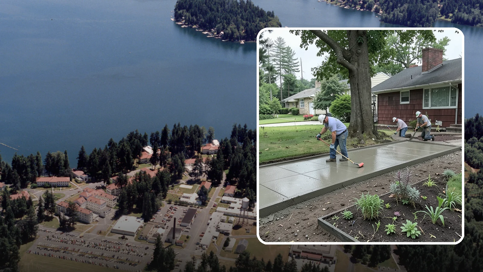 Concrete Driveway Installation in Lakewood, Pierce County, WA - We install thick, reinforced concrete driveways engineered to carry vehicle loads over the region's soft, saturated soils.
