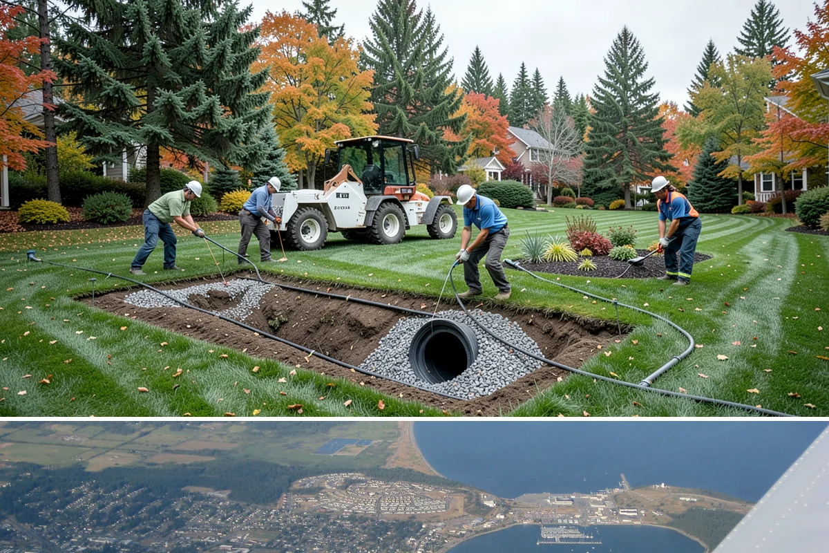 Concrete Driveway Installation in Oak Harbor, Island County, WA - Plan pours for the warmer, drier months so the slab reaches full strength before winter freeze-thaw and traffic loads arrive.
