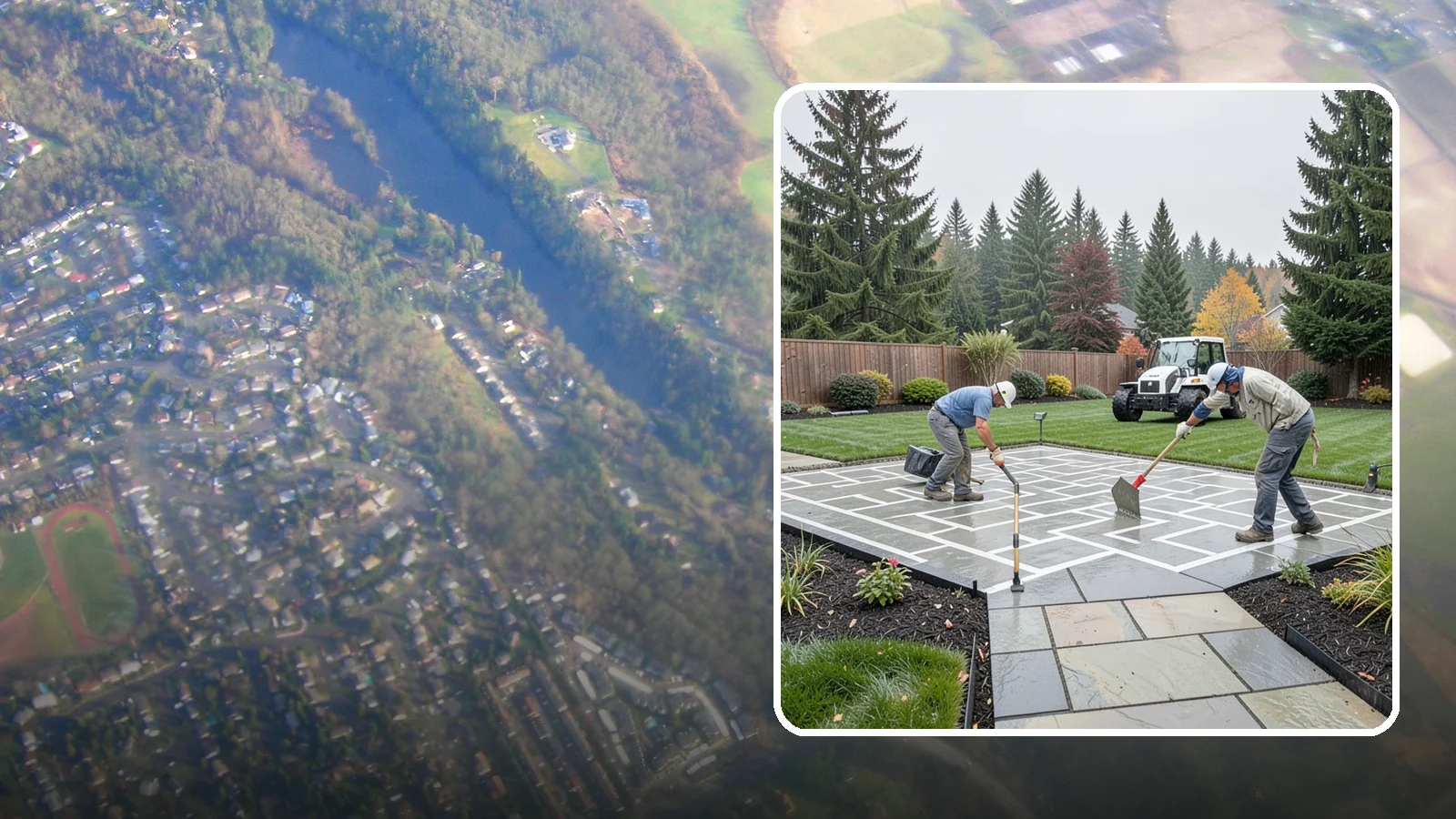 Concrete Patio Installation in Algona, King County, WA - We pour durable, properly graded concrete patios engineered for Puget Sound's wet climate and heavy seasonal rainfall.