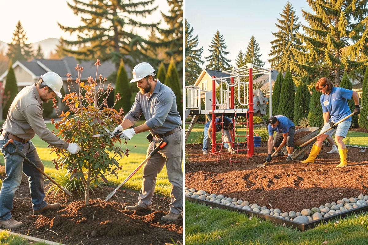 Concrete Patio Installation in Algona, King County, WA - Excavate and shape the subgrade to native soil