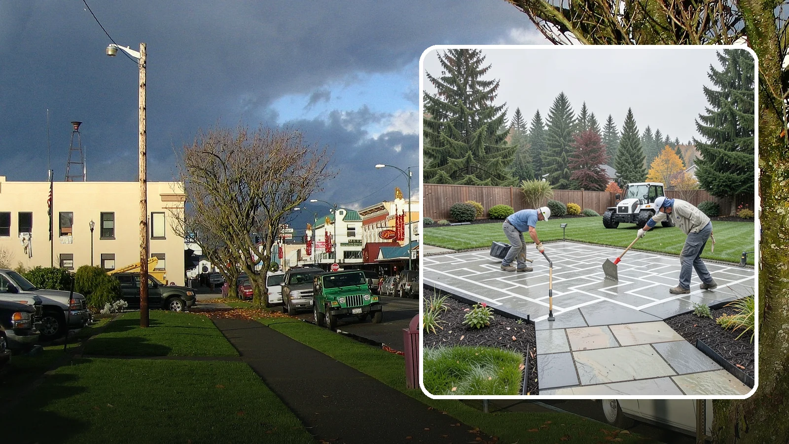 Concrete Patio Installation in Arlington, Snohomish County, WA - We pour durable, properly graded concrete patios engineered for Puget Sound's wet climate and heavy seasonal rainfall.