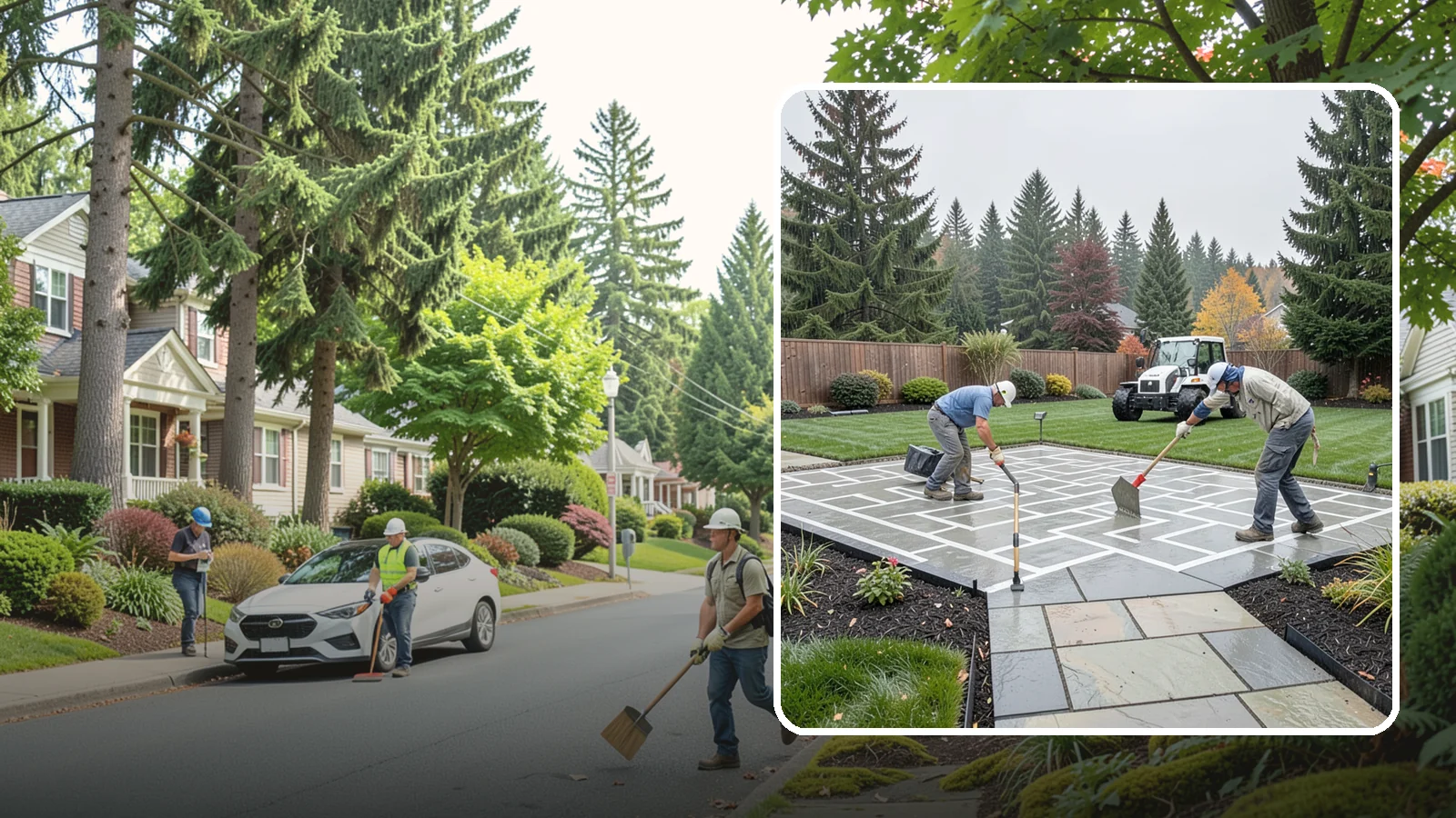 Concrete Patio Installation in Beaux Arts Village, King County, WA - We pour durable, properly graded concrete patios engineered for Puget Sound's wet climate and heavy seasonal rainfall.