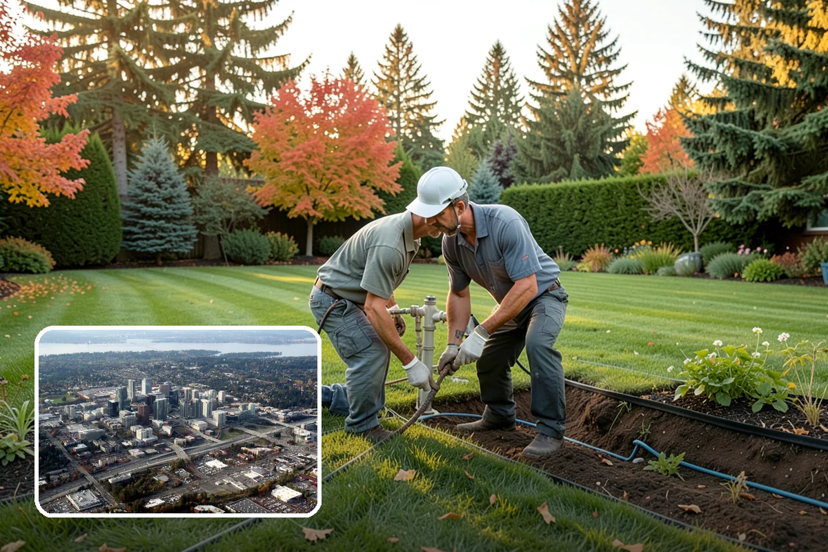 Concrete Patio Installation in Bellevue, King County, WA - Compacted rock base prevents settling in saturated soils