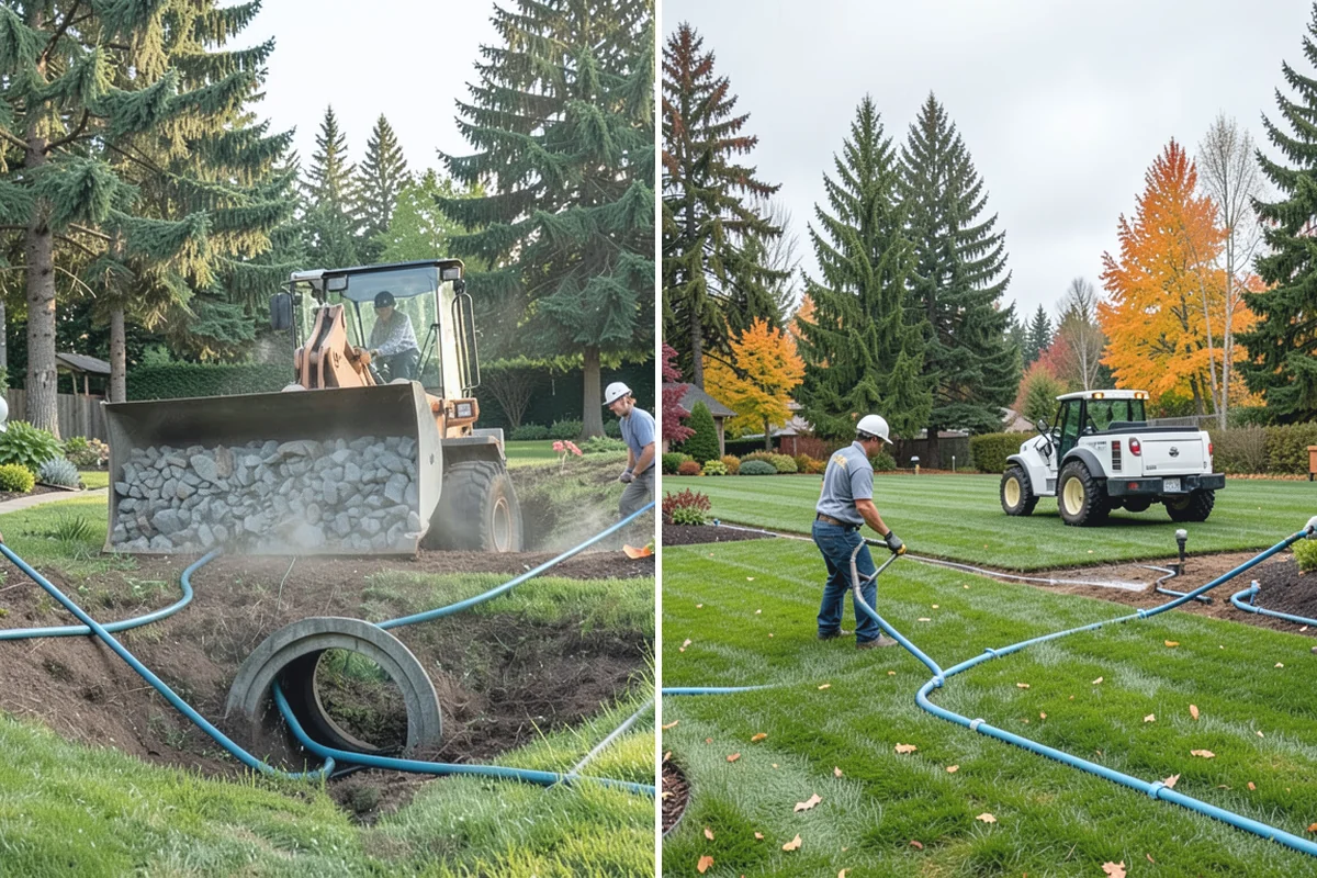 Concrete Patio Installation in Bonney Lake, Pierce County, WA - Excavate and shape the subgrade to native soil