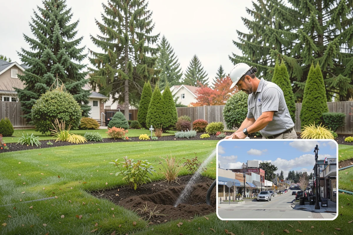 Concrete Patio Installation in Bothell, King County, WA - Compacted rock base prevents settling in saturated soils