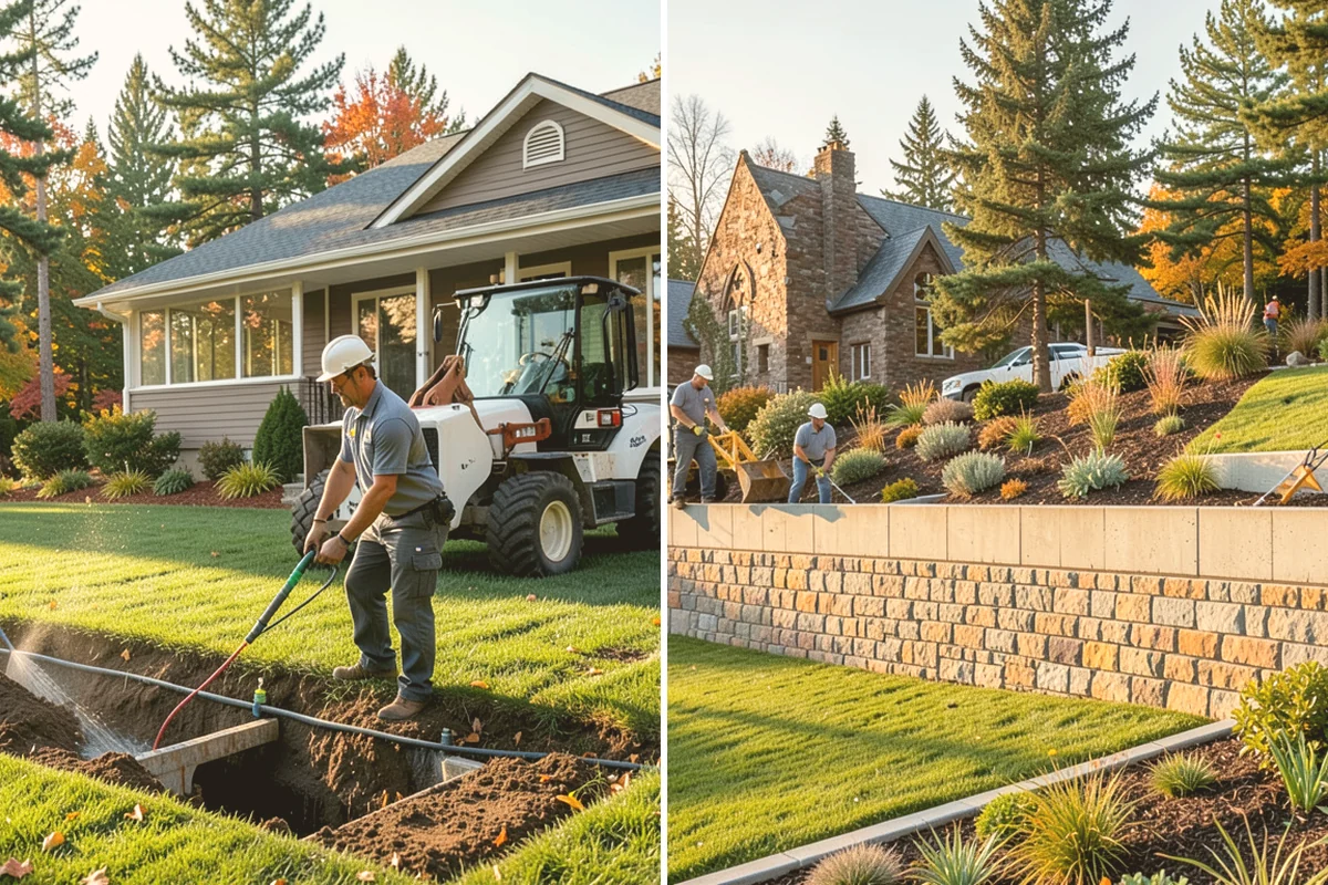 Concrete Patio Installation in Brier, Snohomish County, WA - Excavate and shape the subgrade to native soil