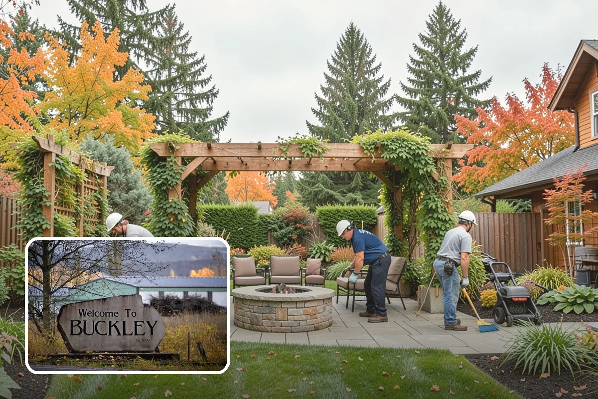 Concrete Patio Installation in Buckley, Pierce County, WA - Compacted rock base prevents settling in saturated soils