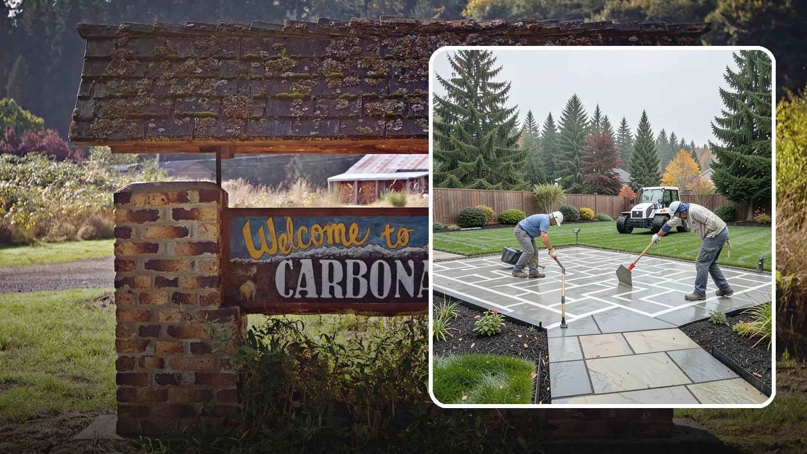 Concrete Patio Installation in Carbonado, Pierce County, WA - We pour durable, properly graded concrete patios engineered for Puget Sound's wet climate and heavy seasonal rainfall.