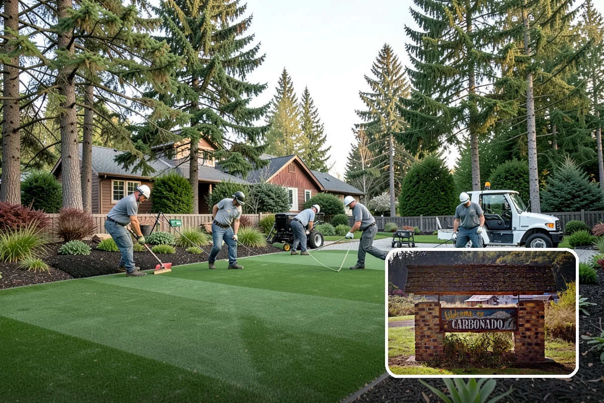 Concrete Patio Installation in Carbonado, Pierce County, WA - Compacted rock base prevents settling in saturated soils