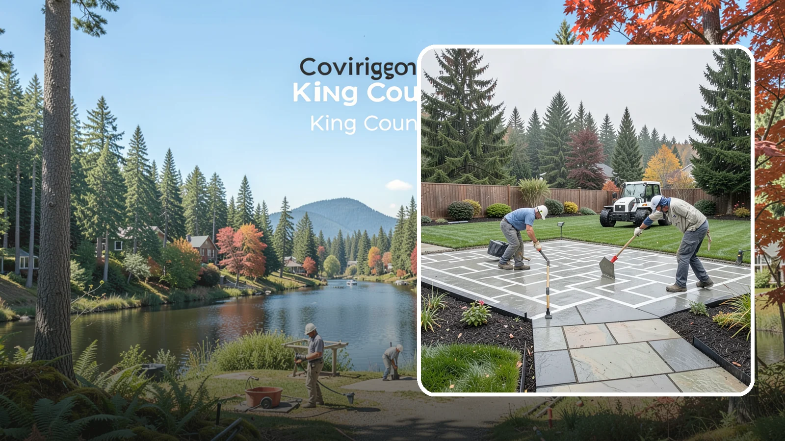 Concrete Patio Installation in Covington, King County, WA - We pour durable, properly graded concrete patios engineered for Puget Sound's wet climate and heavy seasonal rainfall.