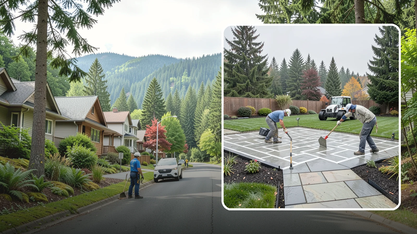 Concrete Patio Installation in Darrington, Snohomish County, WA - We pour durable, properly graded concrete patios engineered for Puget Sound's wet climate and heavy seasonal rainfall.