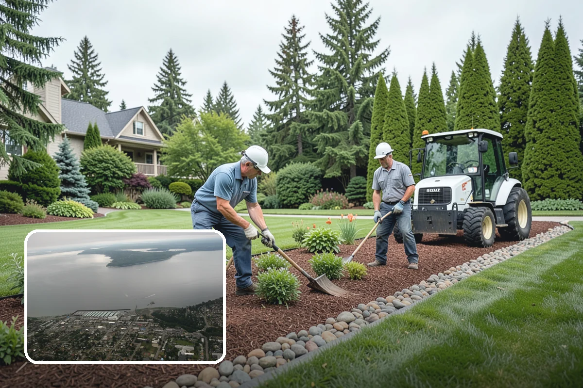 Concrete Patio Installation in Des Moines, King County, WA - Compacted rock base prevents settling in saturated soils