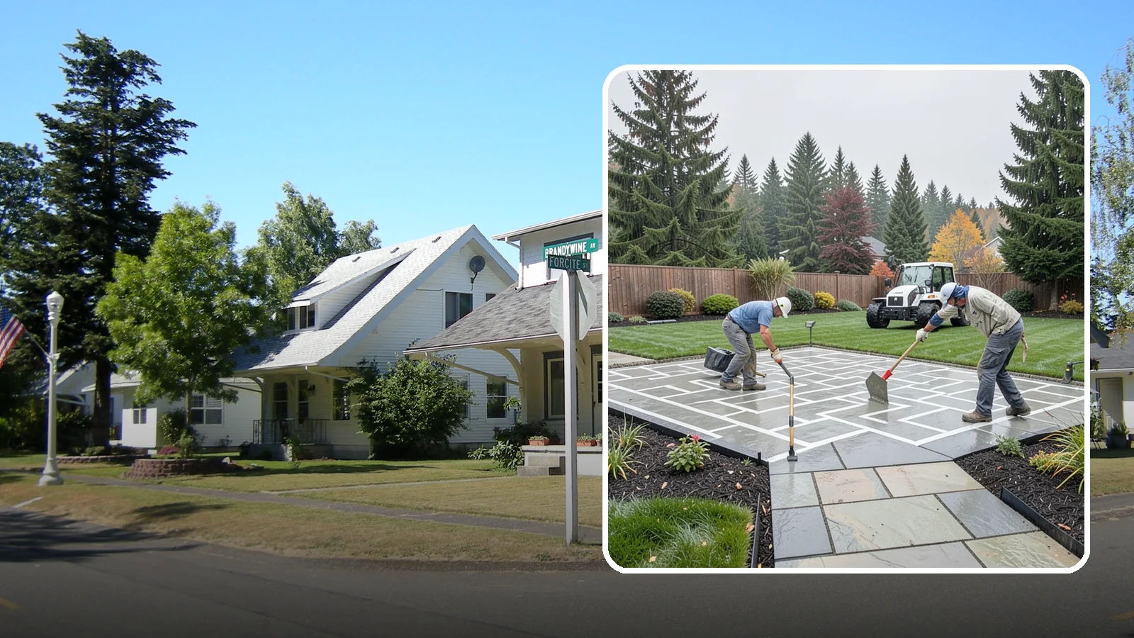 Concrete Patio Installation in DuPont, Pierce County, WA - We pour durable, properly graded concrete patios engineered for Puget Sound's wet climate and heavy seasonal rainfall.