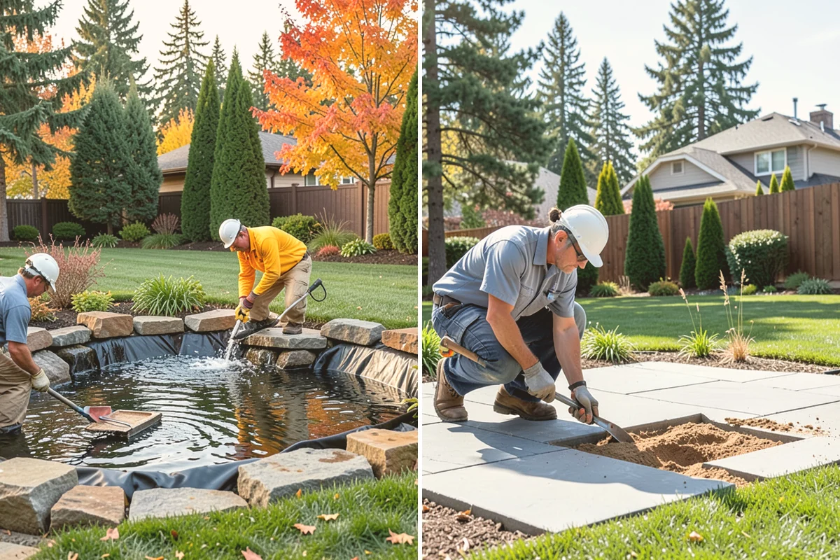 Concrete Patio Installation in Eatonville, Pierce County, WA - Excavate and shape the subgrade to native soil