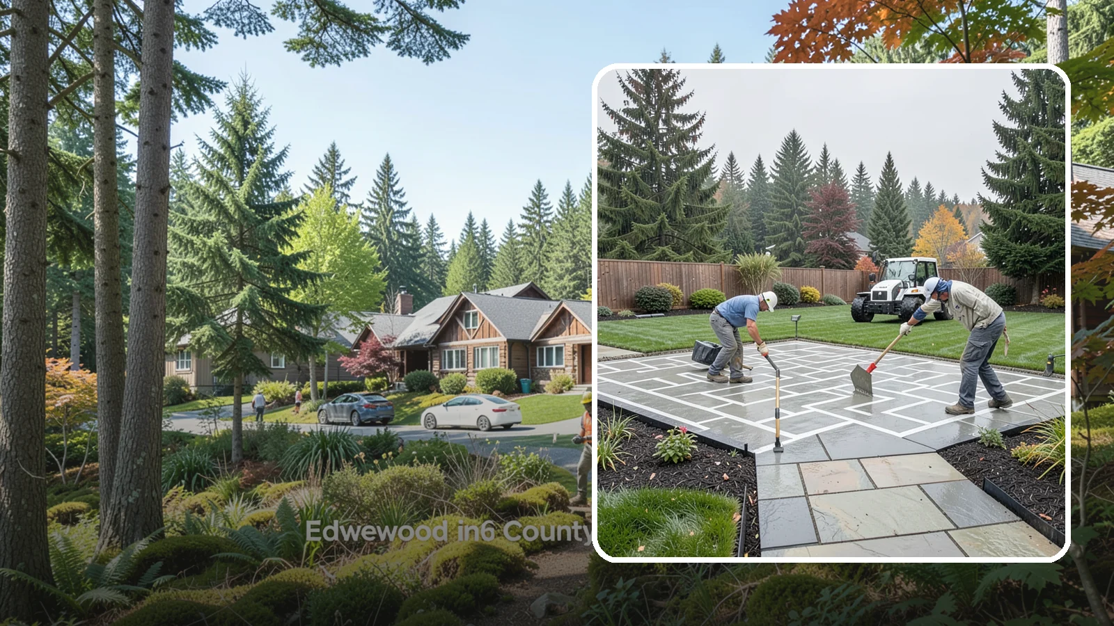 Concrete Patio Installation in Edgewood, Pierce County, WA - We pour durable, properly graded concrete patios engineered for Puget Sound's wet climate and heavy seasonal rainfall.