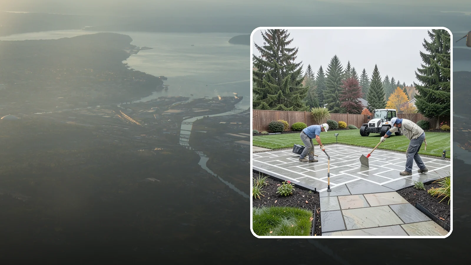 Concrete Patio Installation in Fife, Pierce County, WA - We pour durable, properly graded concrete patios engineered for Puget Sound's wet climate and heavy seasonal rainfall.