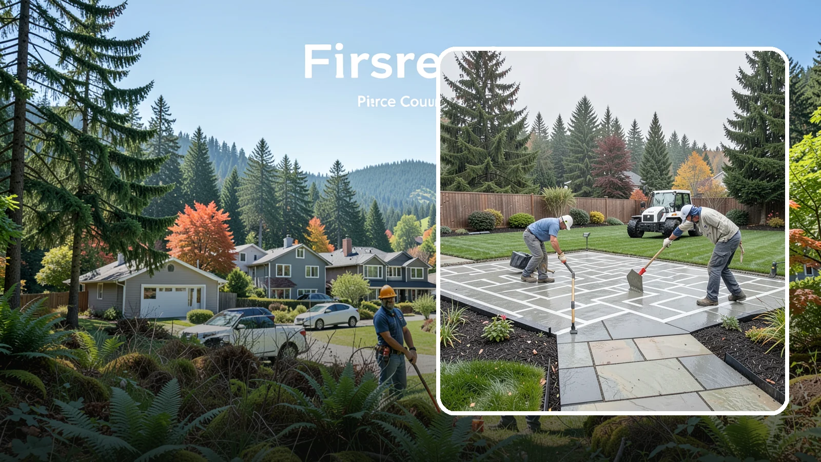 Concrete Patio Installation in Fircrest, Pierce County, WA - We pour durable, properly graded concrete patios engineered for Puget Sound's wet climate and heavy seasonal rainfall.