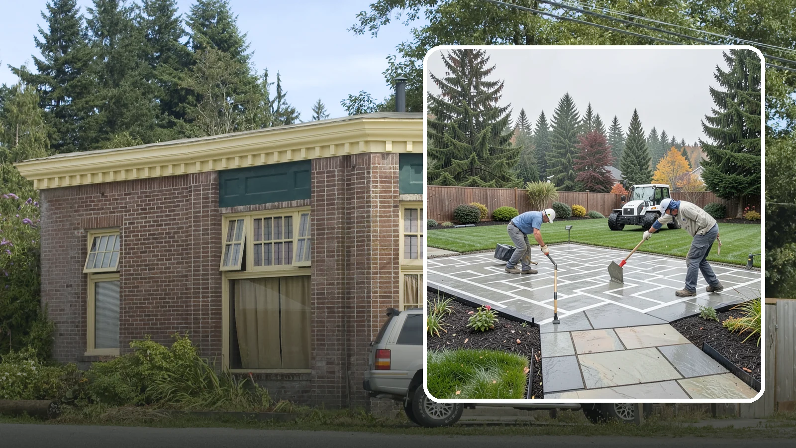 Concrete Patio Installation in Hamilton, Skagit County, WA - We pour durable, properly graded concrete patios engineered for Puget Sound's wet climate and heavy seasonal rainfall.