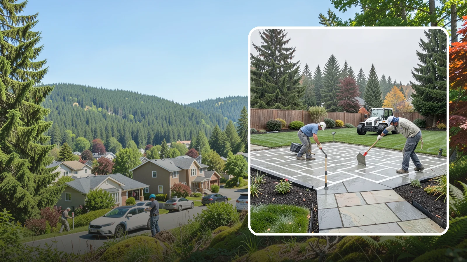 Concrete Patio Installation in Index, Snohomish County, WA - We pour durable, properly graded concrete patios engineered for Puget Sound's wet climate and heavy seasonal rainfall.