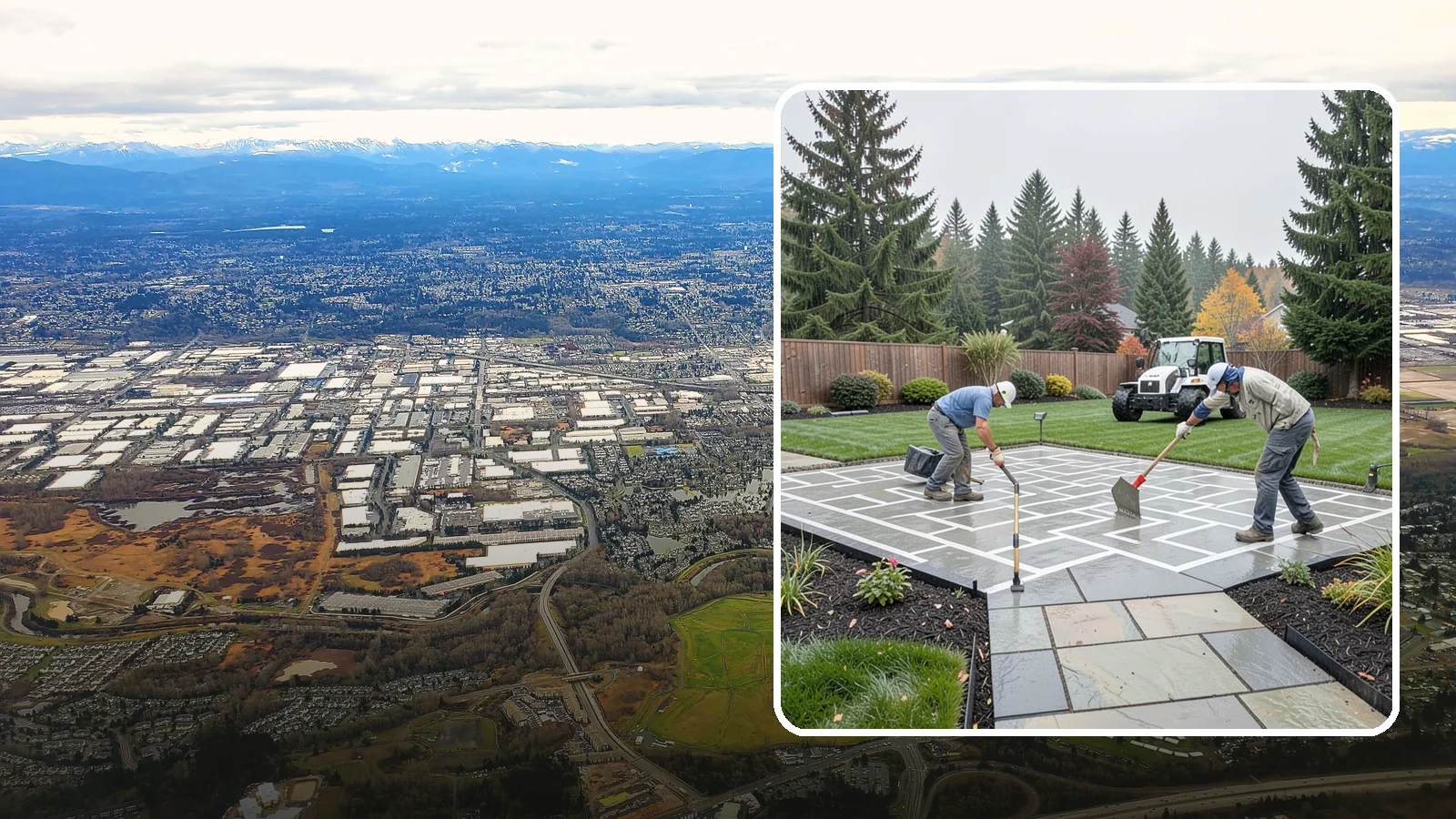 Concrete Patio Installation in Kent, King County, WA - We pour durable, properly graded concrete patios engineered for Puget Sound's wet climate and heavy seasonal rainfall.