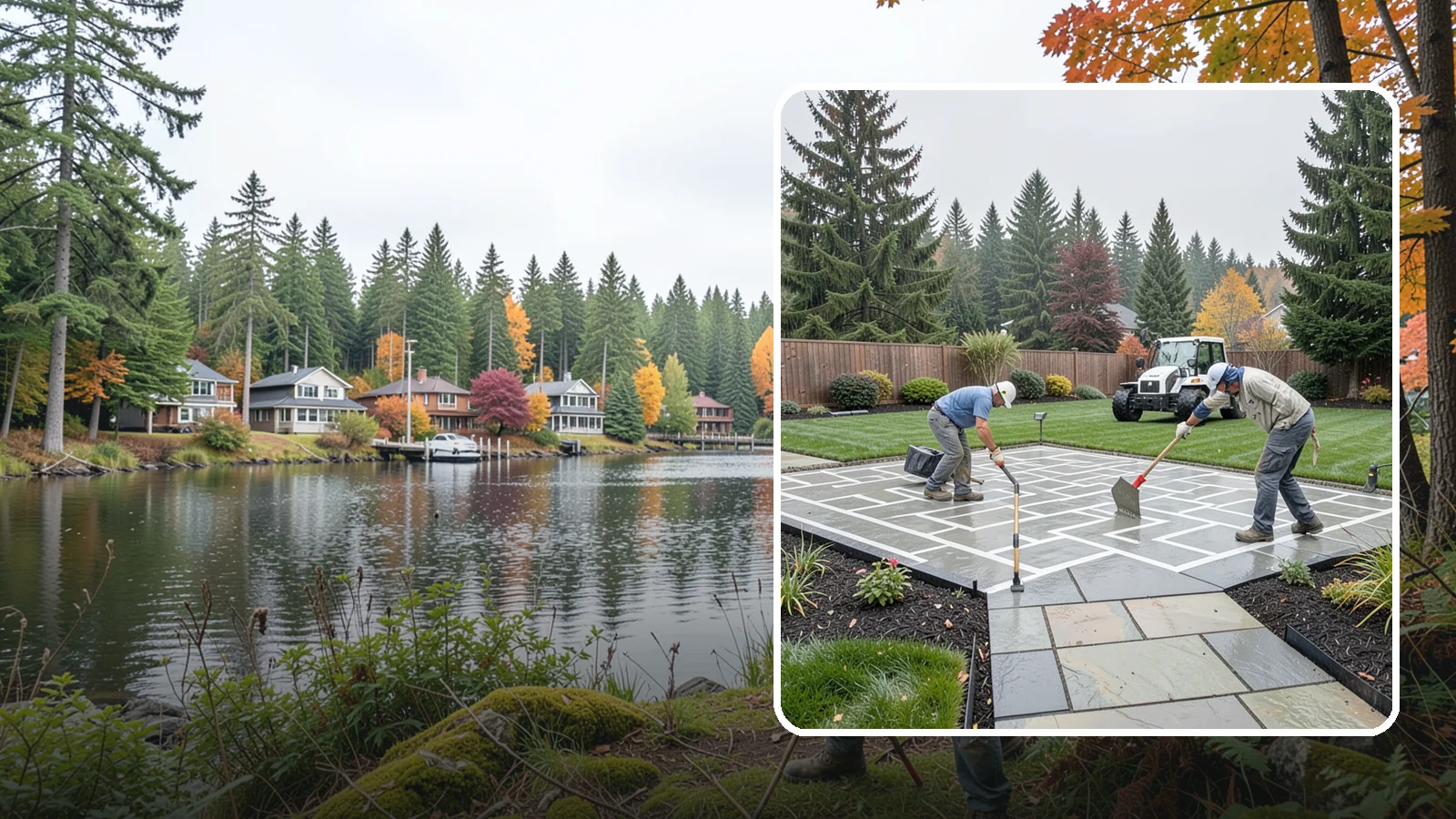 Concrete Patio Installation in La Conner, Skagit County, WA - We pour durable, properly graded concrete patios engineered for Puget Sound's wet climate and heavy seasonal rainfall.