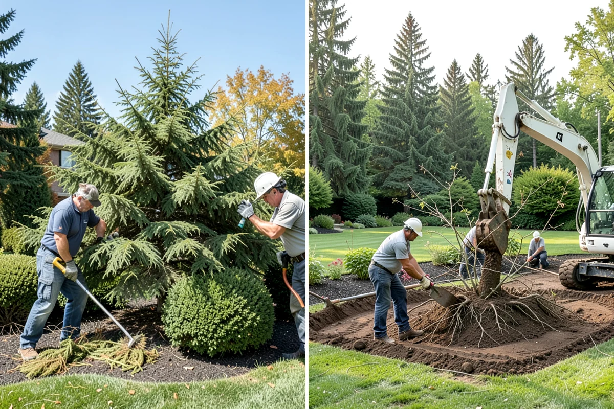 Concrete Patio Installation in Lake Forest Park, King County, WA - Excavate and shape the subgrade to native soil
