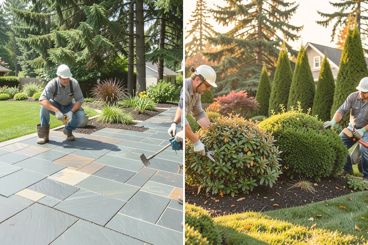 Concrete Patio Installation in Langley, Island County, WA - Excavate and shape the subgrade to native soil