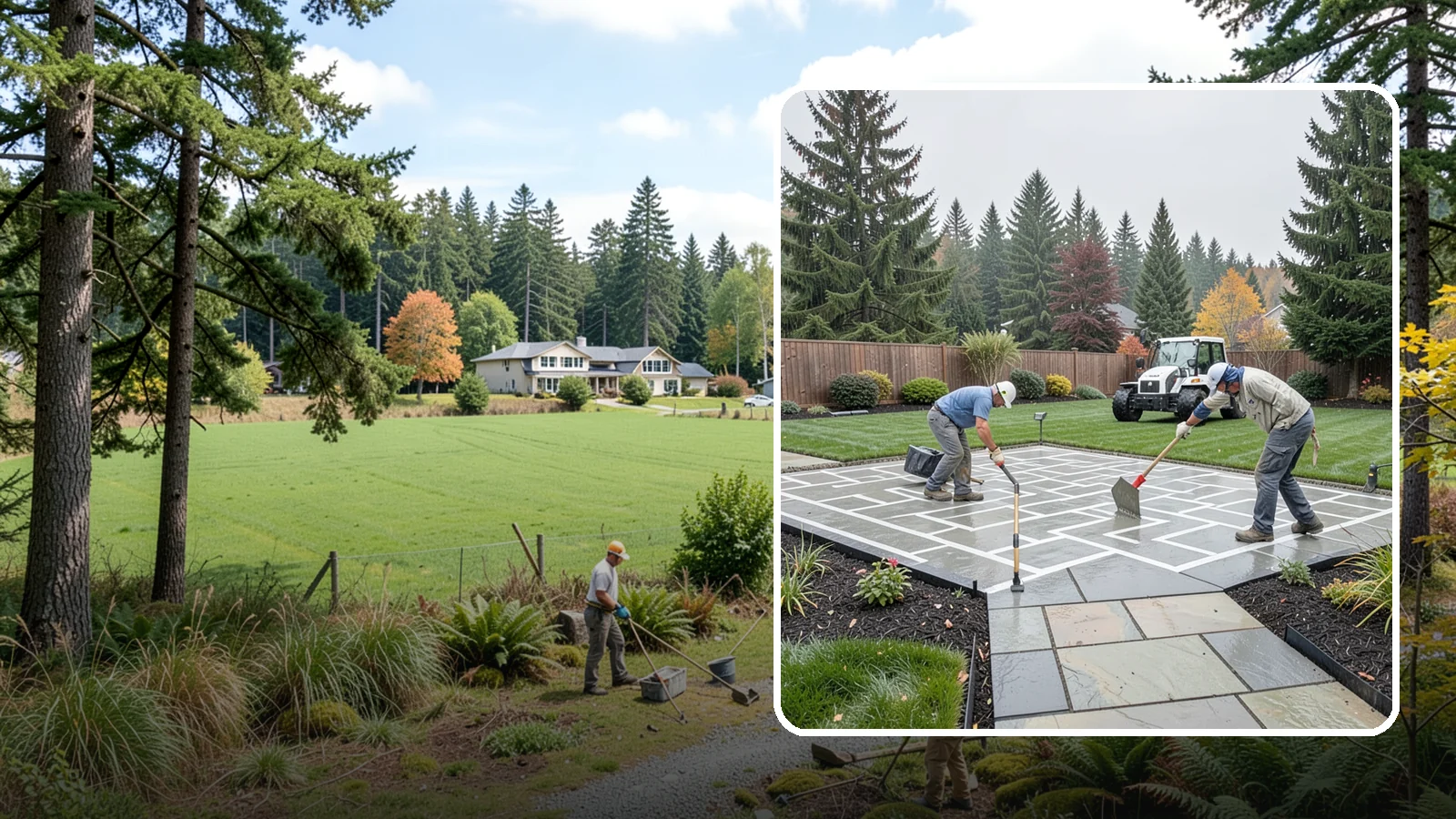Concrete Patio Installation in Lyman, Skagit County, WA - We pour durable, properly graded concrete patios engineered for Puget Sound's wet climate and heavy seasonal rainfall.