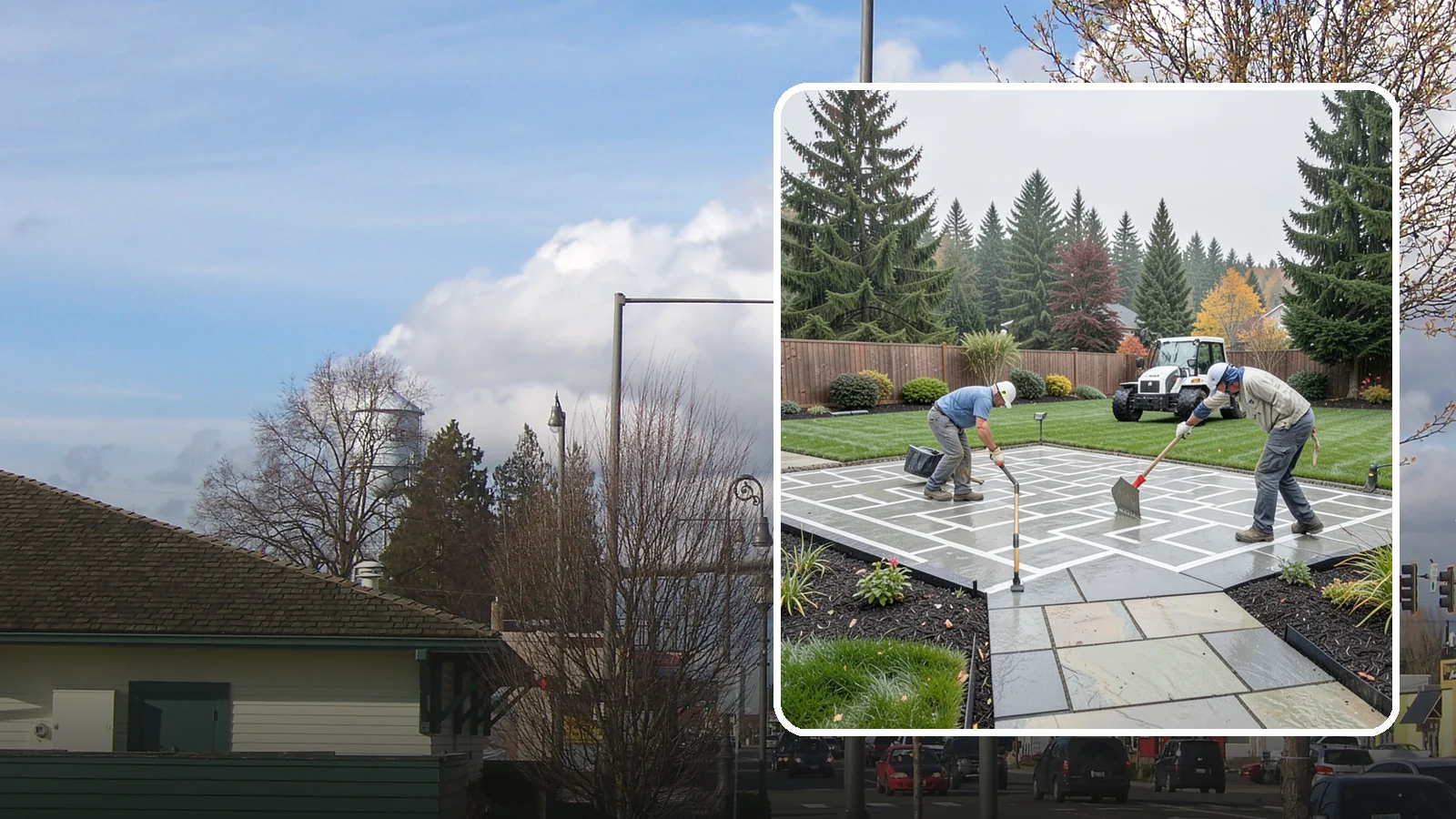 Concrete Patio Installation in Marysville, Snohomish County, WA - We pour durable, properly graded concrete patios engineered for Puget Sound's wet climate and heavy seasonal rainfall.